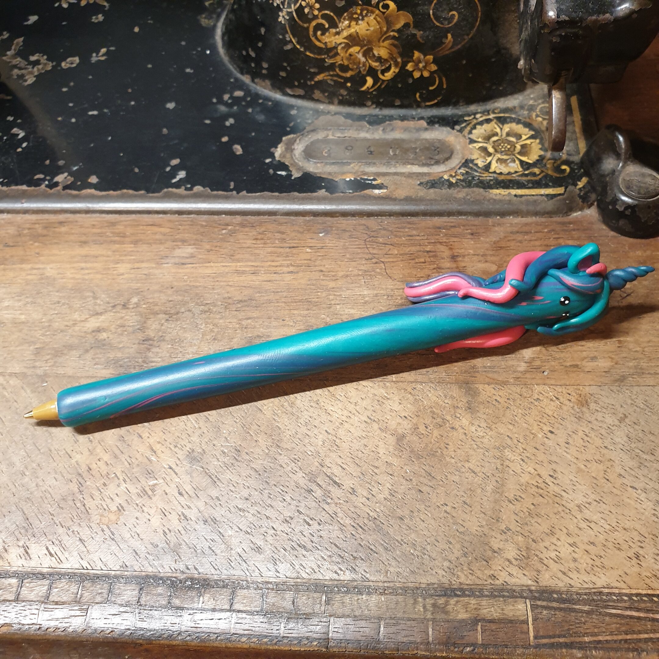 Stylo licorne cutty verte – Image 2
