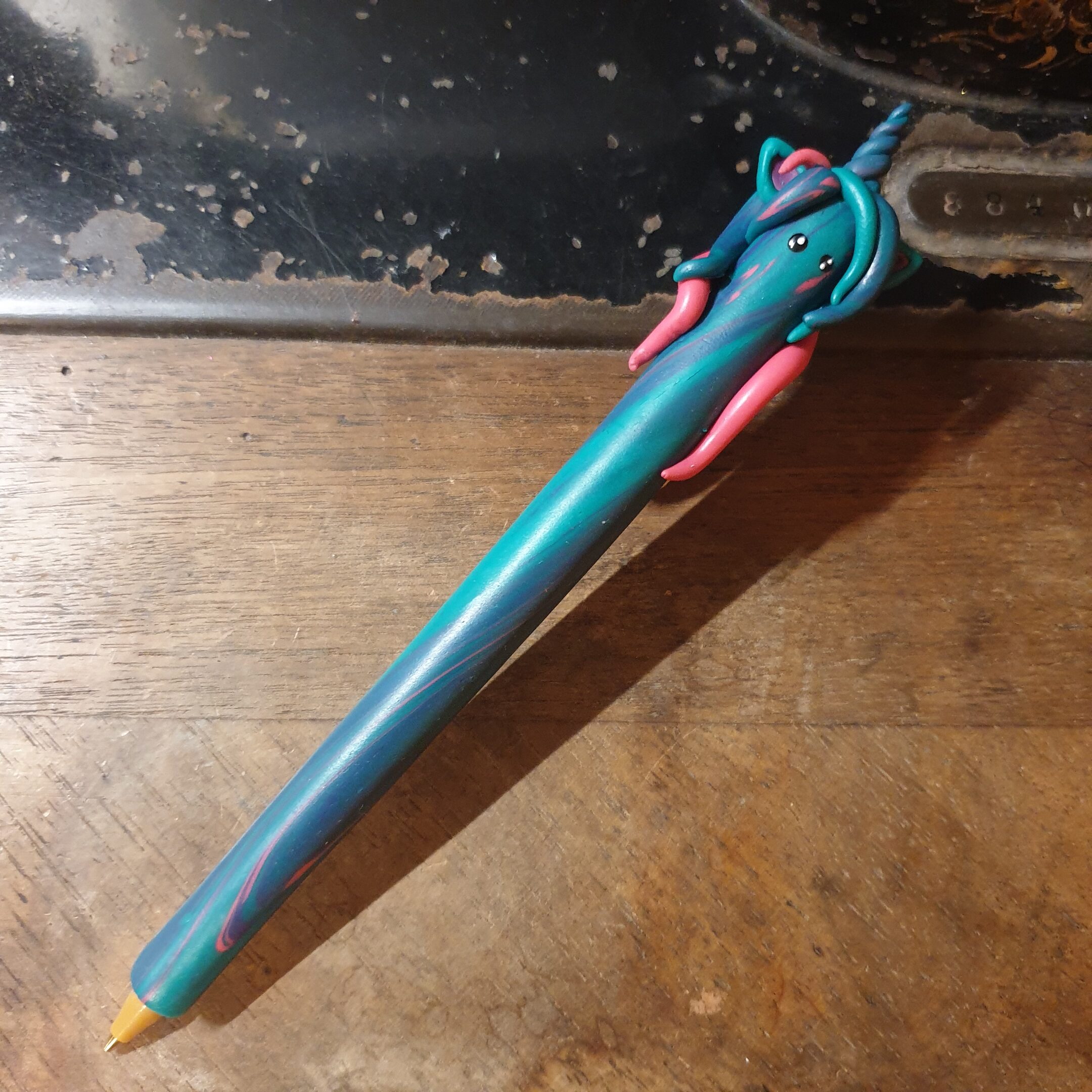 Stylo licorne cutty verte